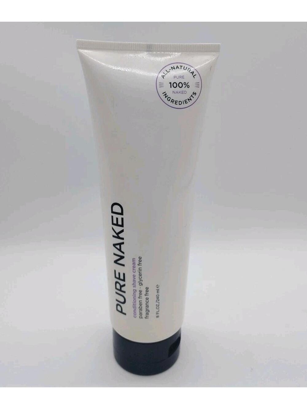 Pure Romance Pure Naked Shave Cream Conditioning Formula - New, White, 8 oz